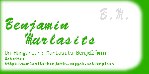 benjamin murlasits business card